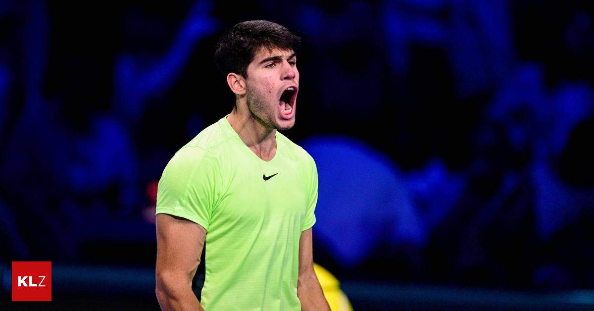 Tennis Atp Finals In Turin Carlos Alcaraz Bezwingt Daniil Medwedew